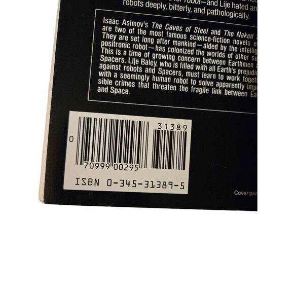 The caves of Steel by Isaac Asimov - del ray science fiction books - isbn 034531 - Picture 2 of 5
